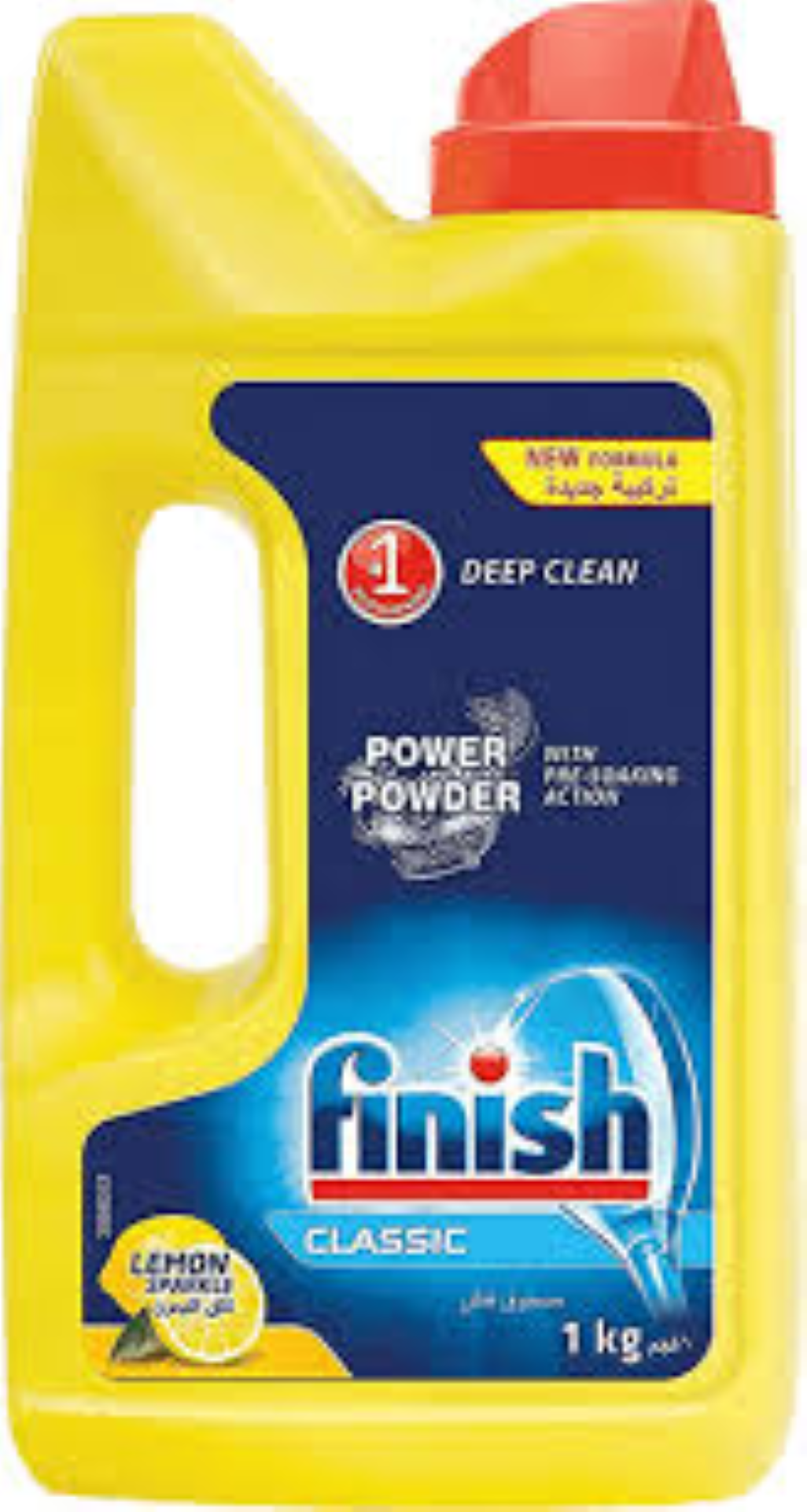 FINISH DISH WASHING POWDER LEMON SPARKLE 1KG